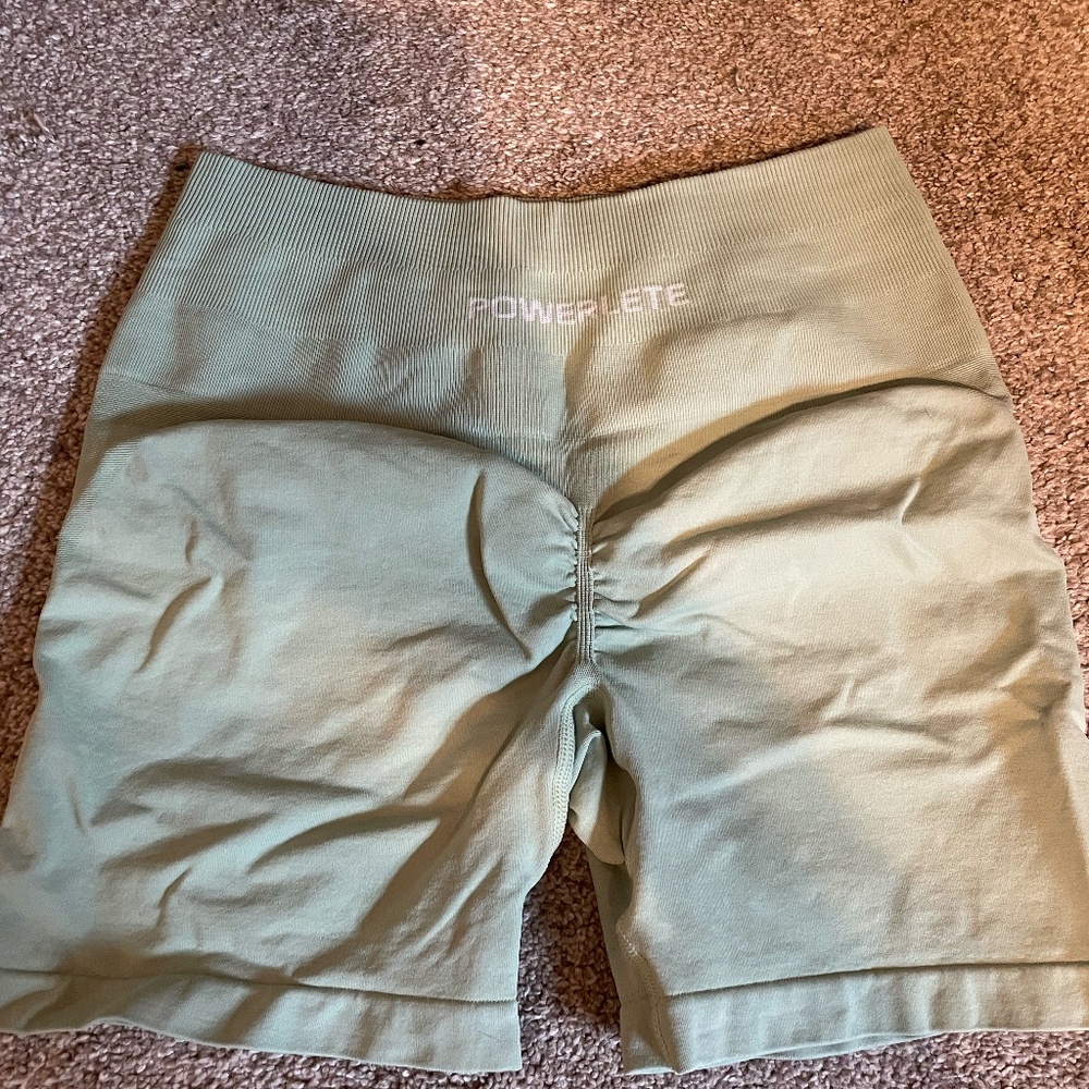 Powerlete Green Evolve Seamless Shorts